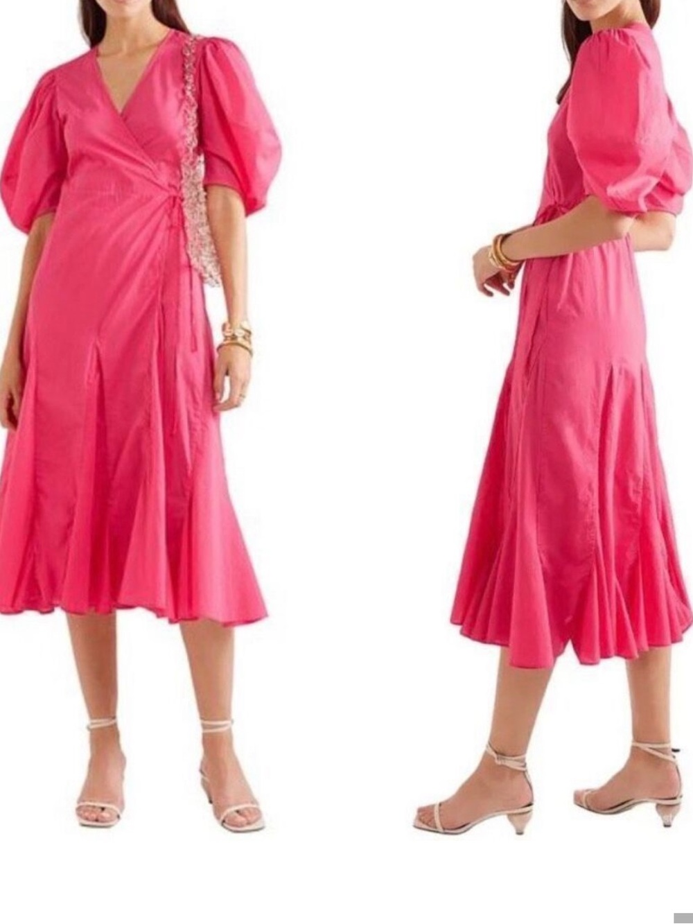 Rhode Fiona Wrap Midi Dress